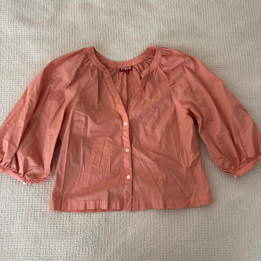 STAUD Women's Button-Up Blouse Size Medium